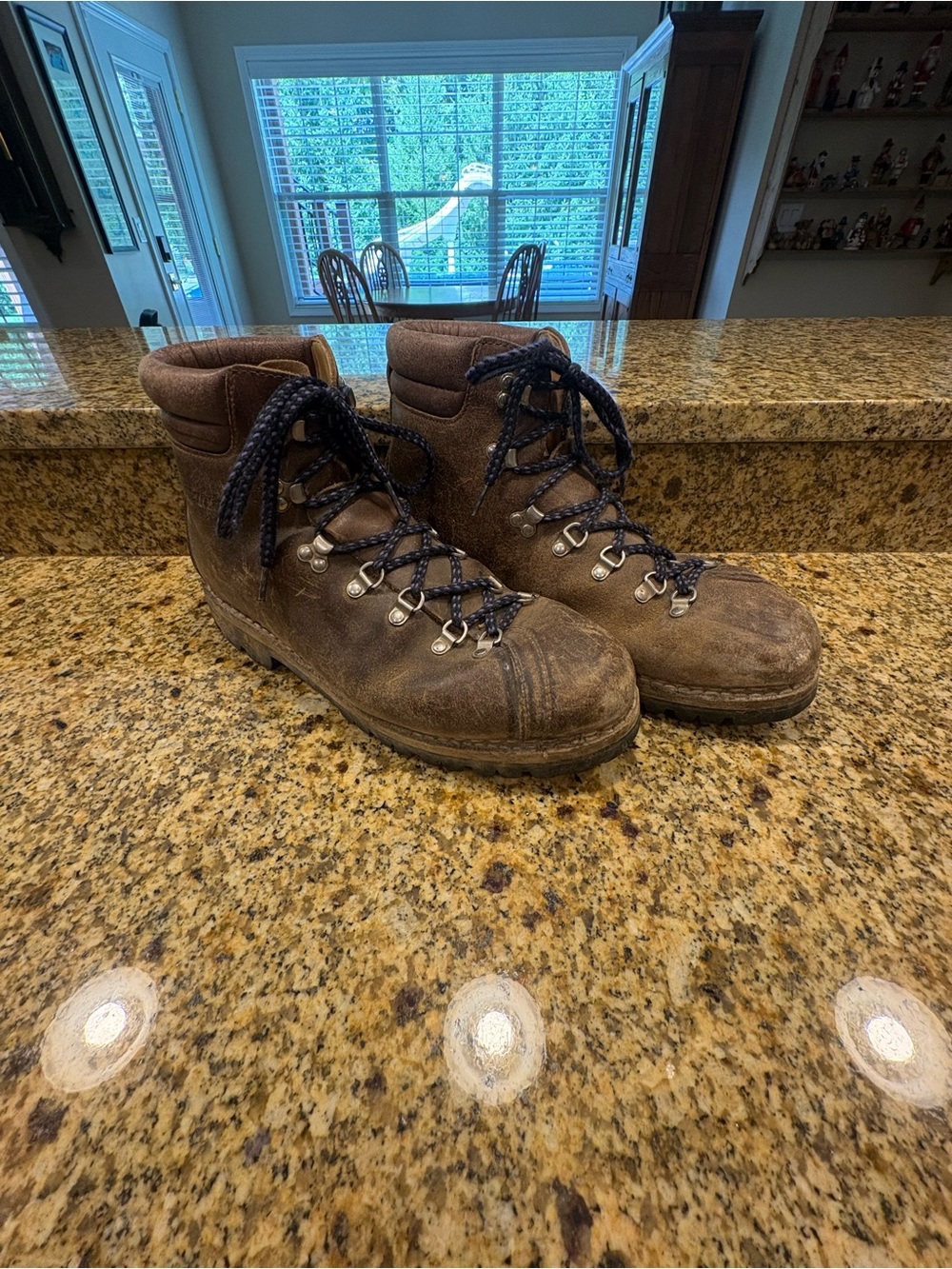 Raichle Vintage Mountaineering Boots Brown Leather Men’s 11.5 N Switzerland